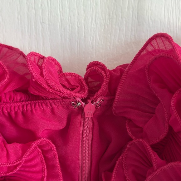 Commense Pink Ruffled Mini Dress - Picture 3 of 8